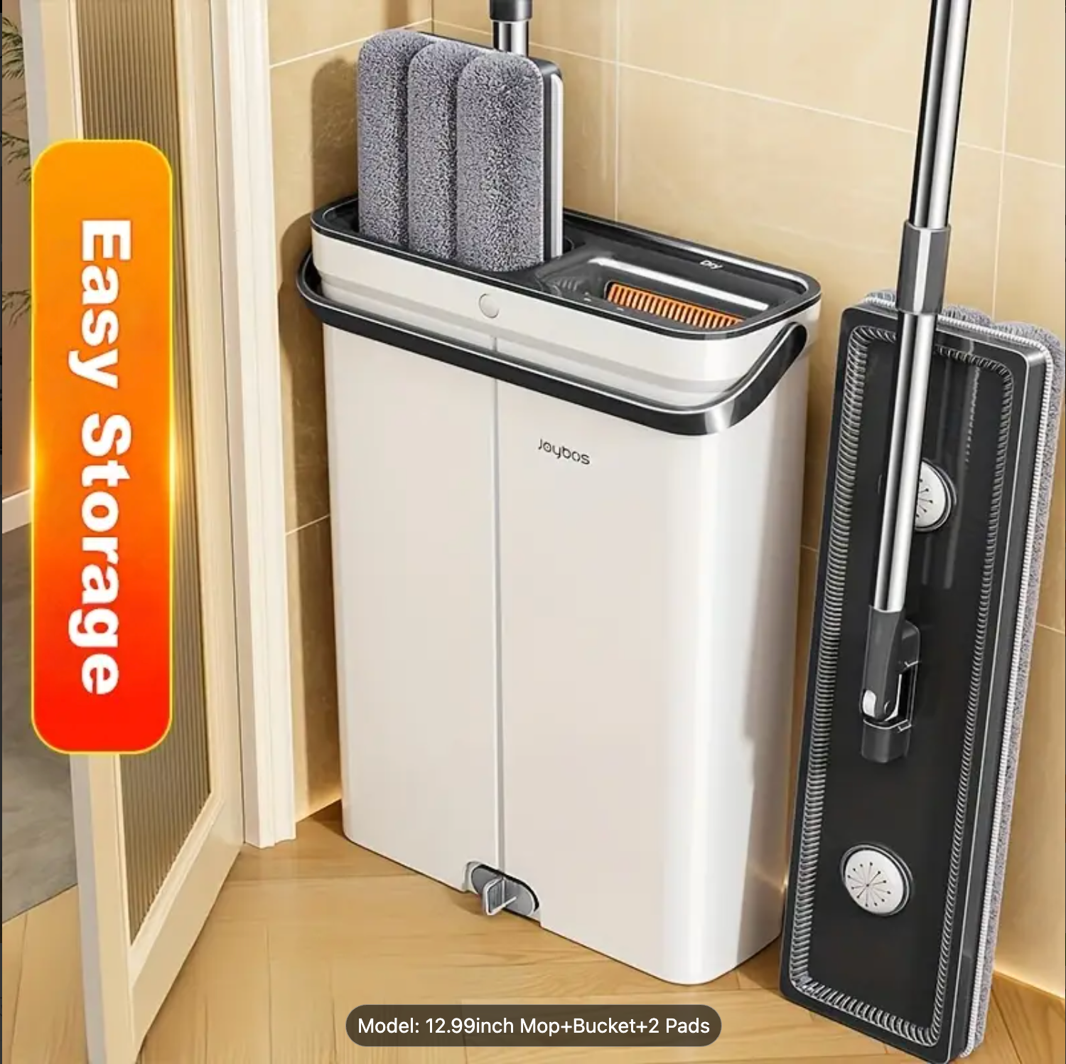 Serpillière 360° Rotative – Nettoyage sans coins morts